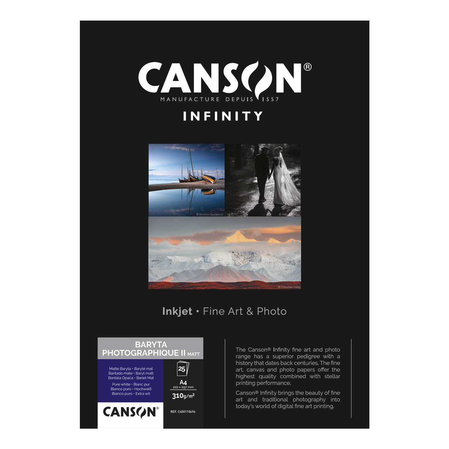 Canson Infinity Baryta Photographique II Matt 310gsm