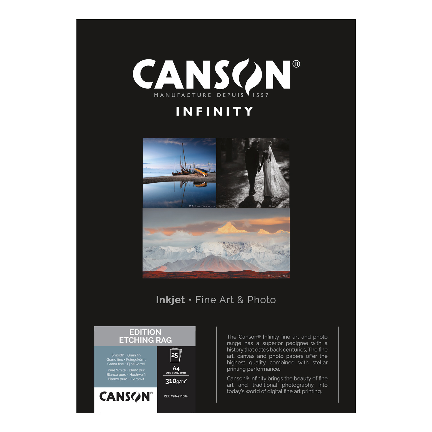 Canson Infinity Edition Etching Rag Matte 310gsm