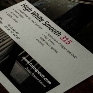 Fotospeed High White Smooth 315gsm