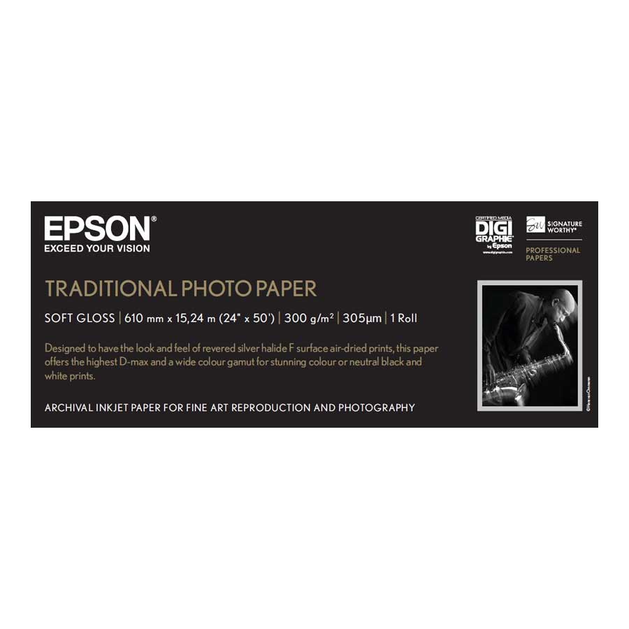 Epson Traditional Paper 300gsm 24" x 15m Online Paper